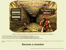Tablet Screenshot of dungeons-treasures.com